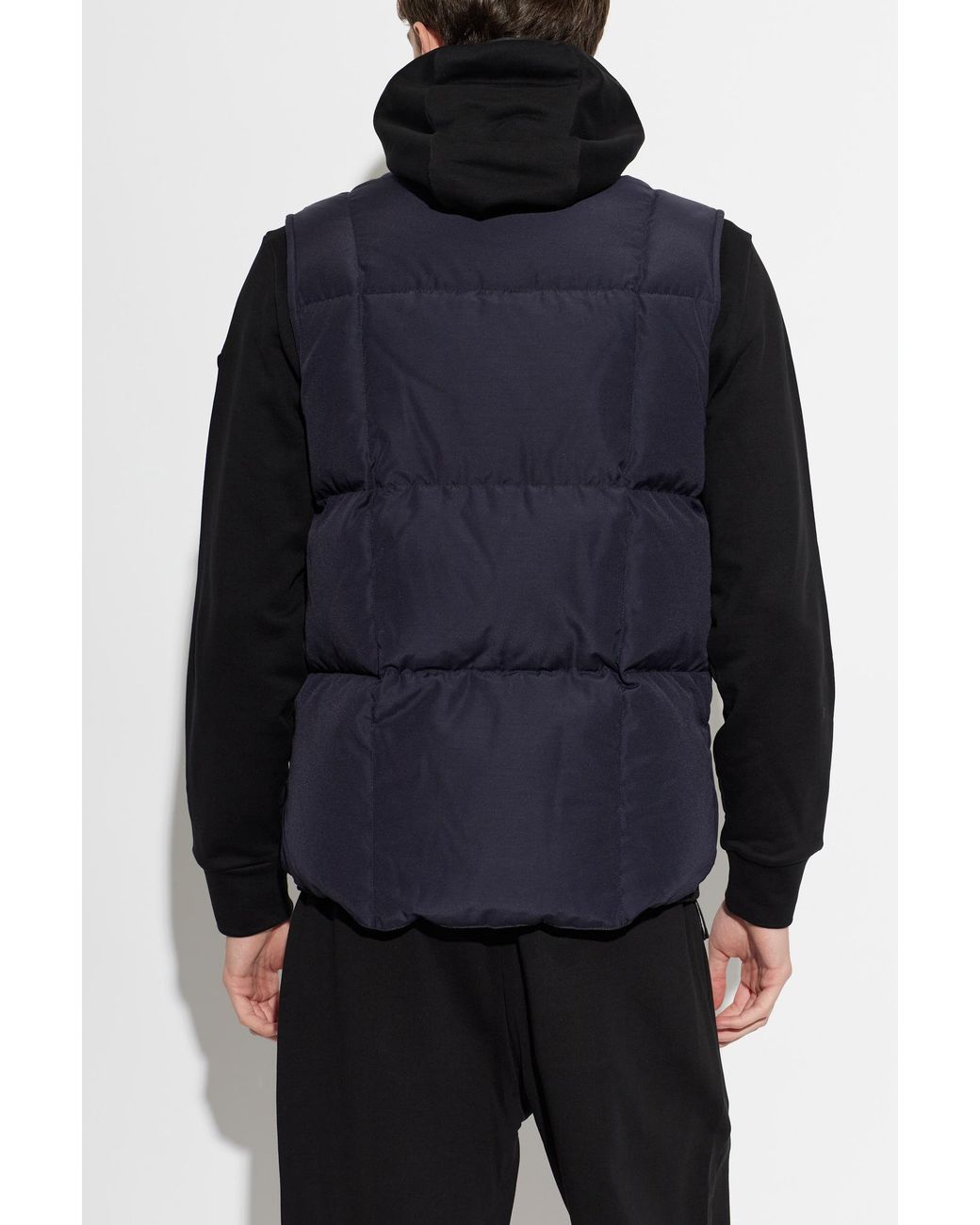Moncler Blue Puffer Vest 'Brumelune' for men