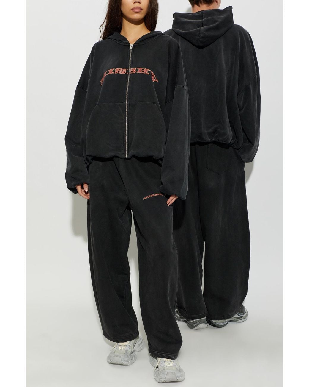 M I S B H V Black 'Oversize' Hoodie
