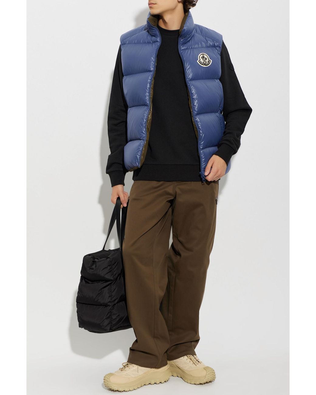 Moncler Black Sweatshirt With Patch for men