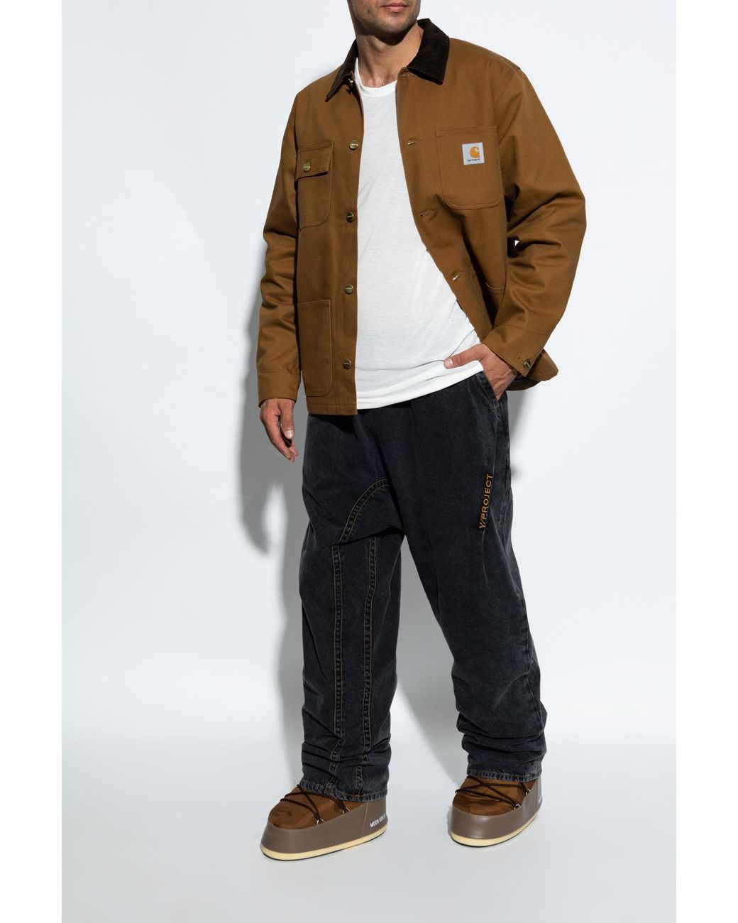 Moon Boot Brown Snow Boots Icon Nylon for men
