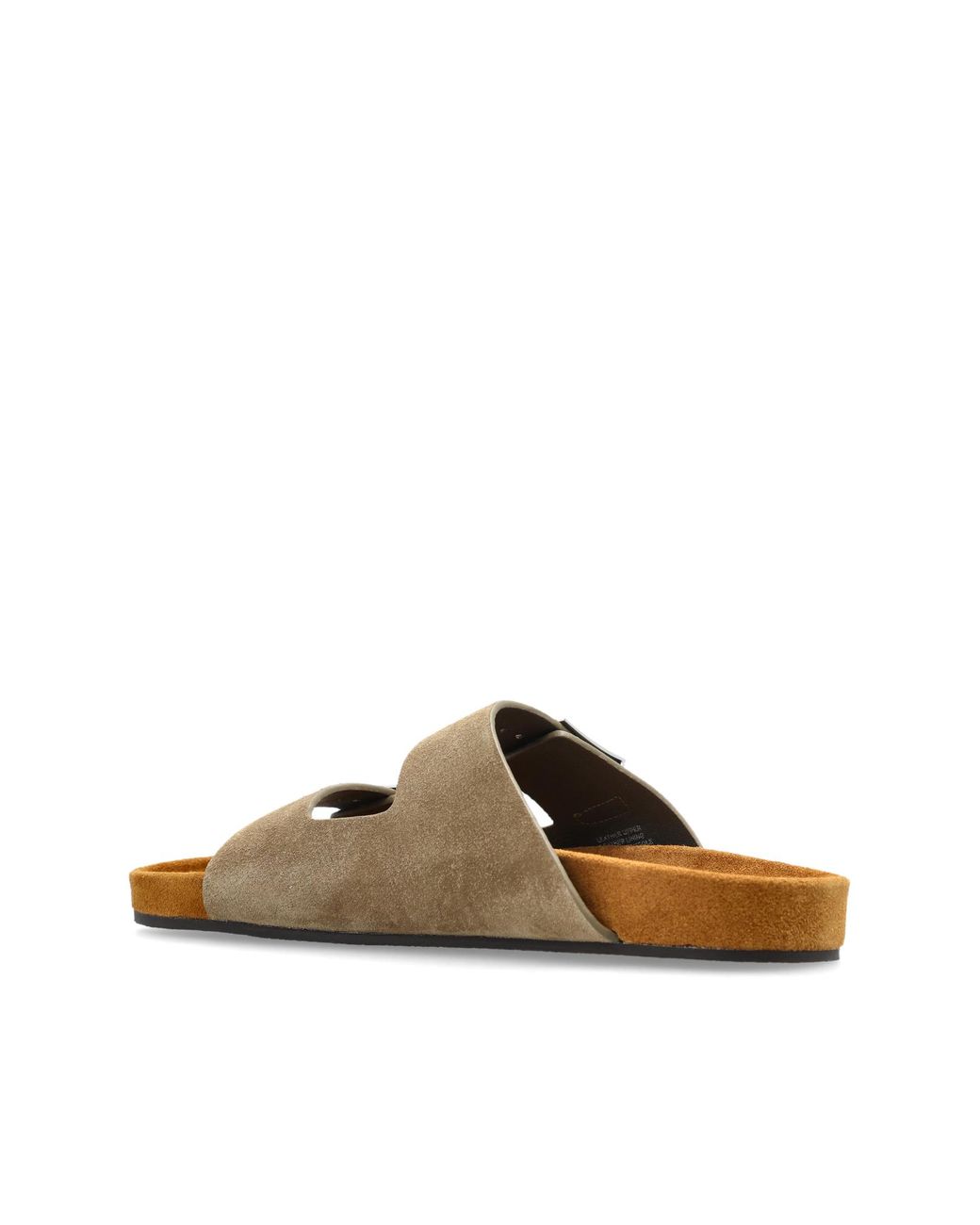 Tory Burch White Suede Slides "Mellow"