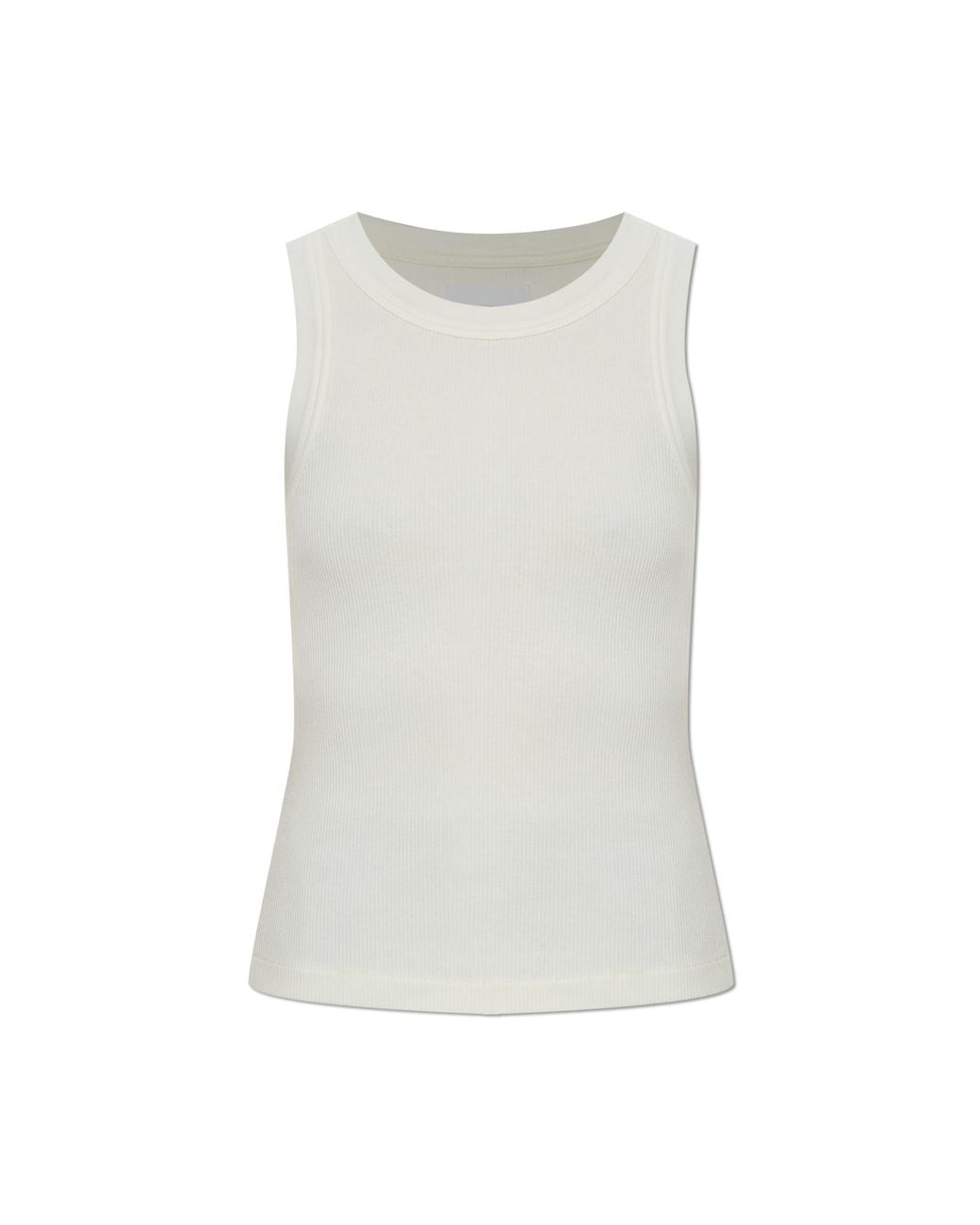 Citizens of Humanity White Ribbed Top 'Isabel'