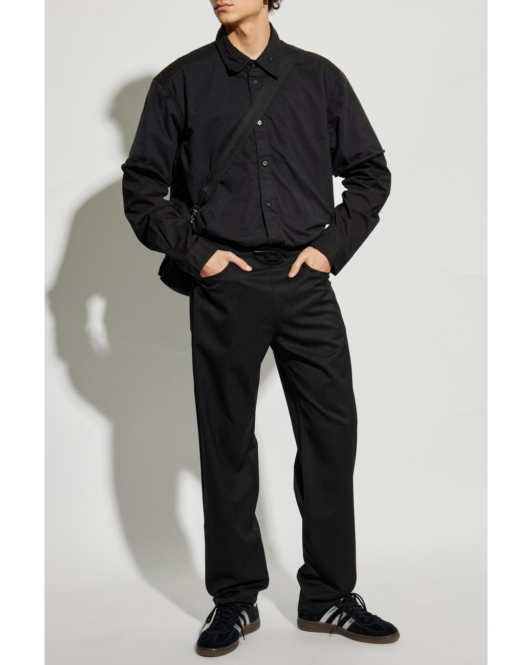 DIESEL Black Trousers P-Dmax for men