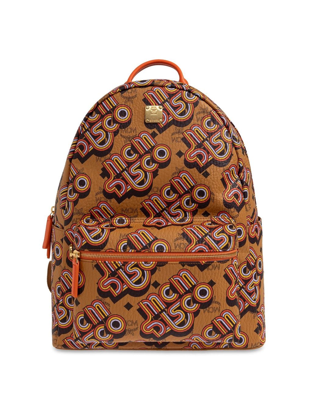 MCM Brown 'Stark' Leather Backpack for men