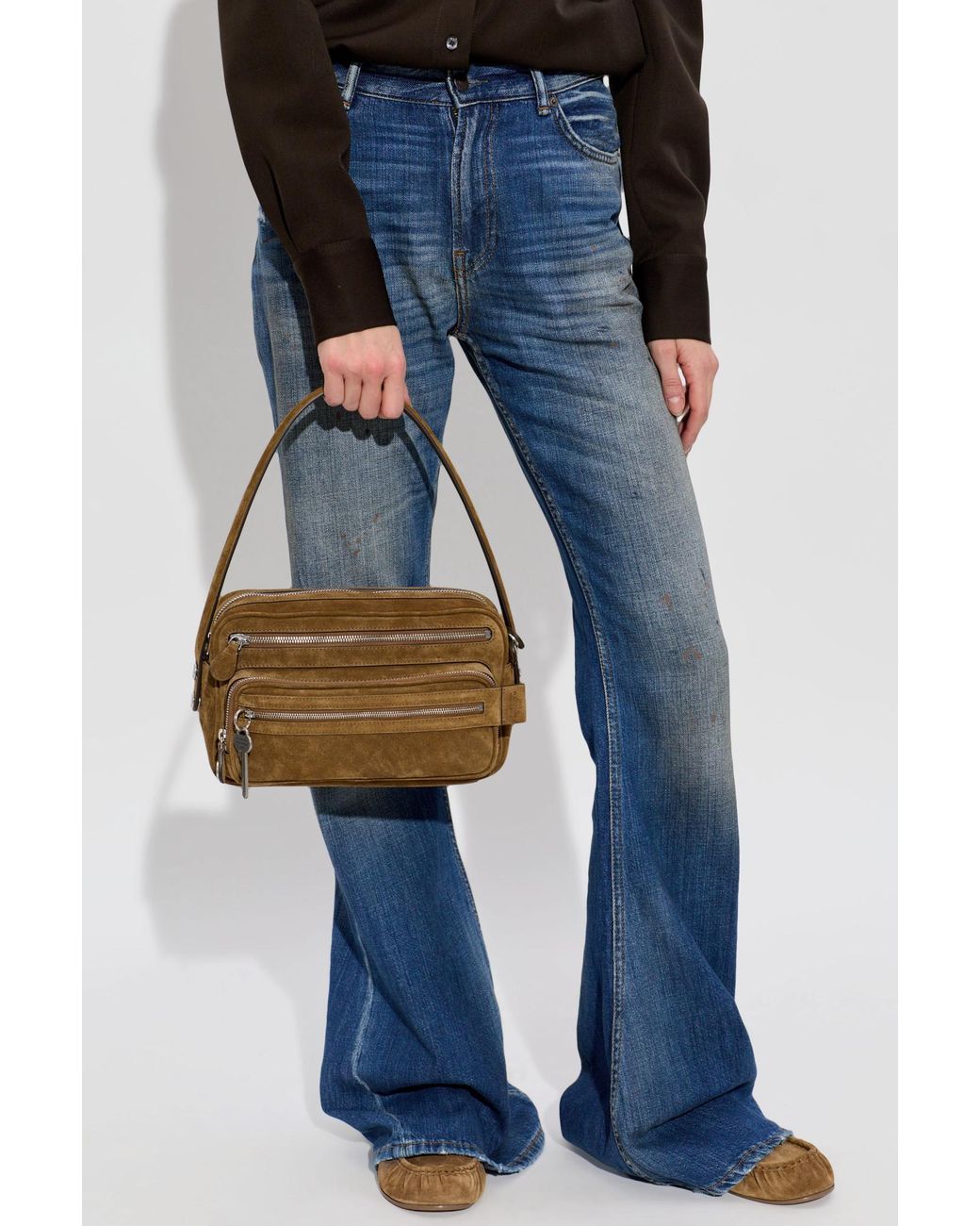 Acne Brown Shoulder Bag 'Camero'