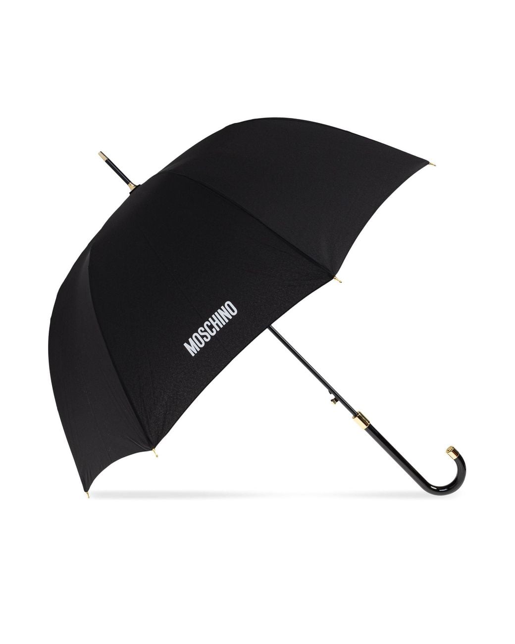 Moschino Black Patterned Umbrella