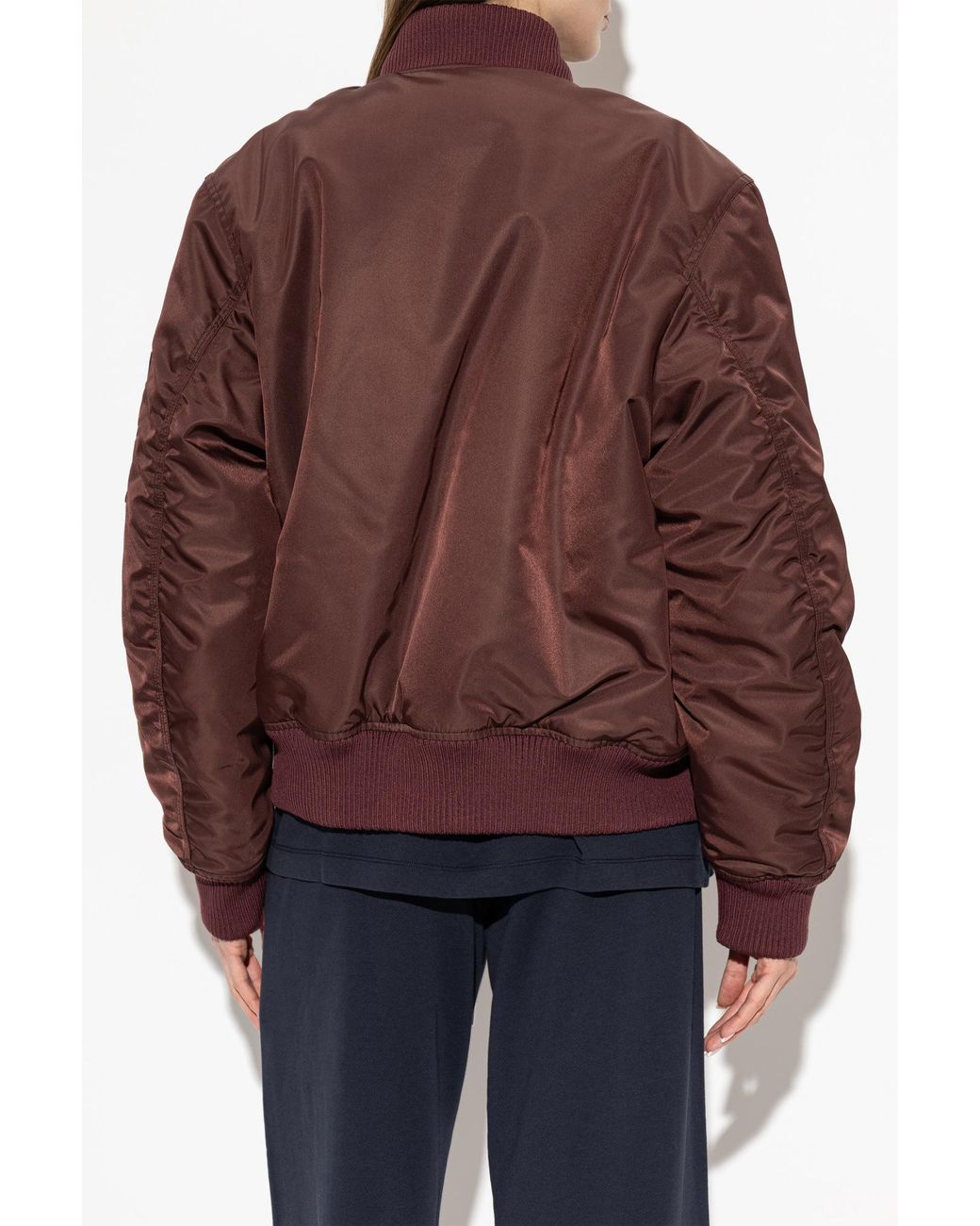 Off-White c/o Virgil Abloh Brown Insulated Jacket With Logo
