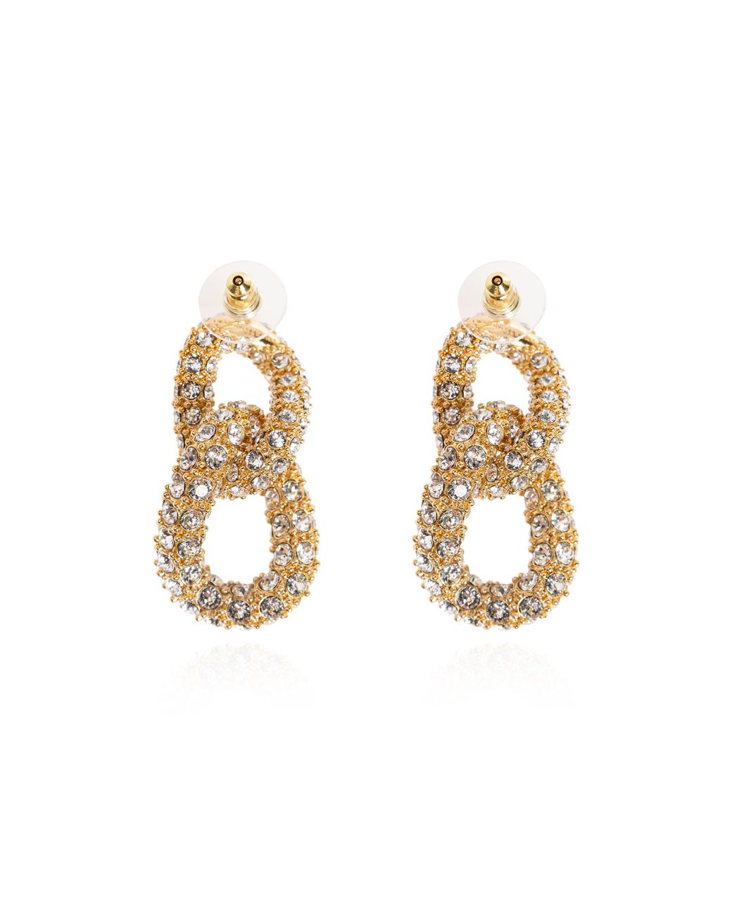 Isabel Marant Metallic Earrings With Crystals