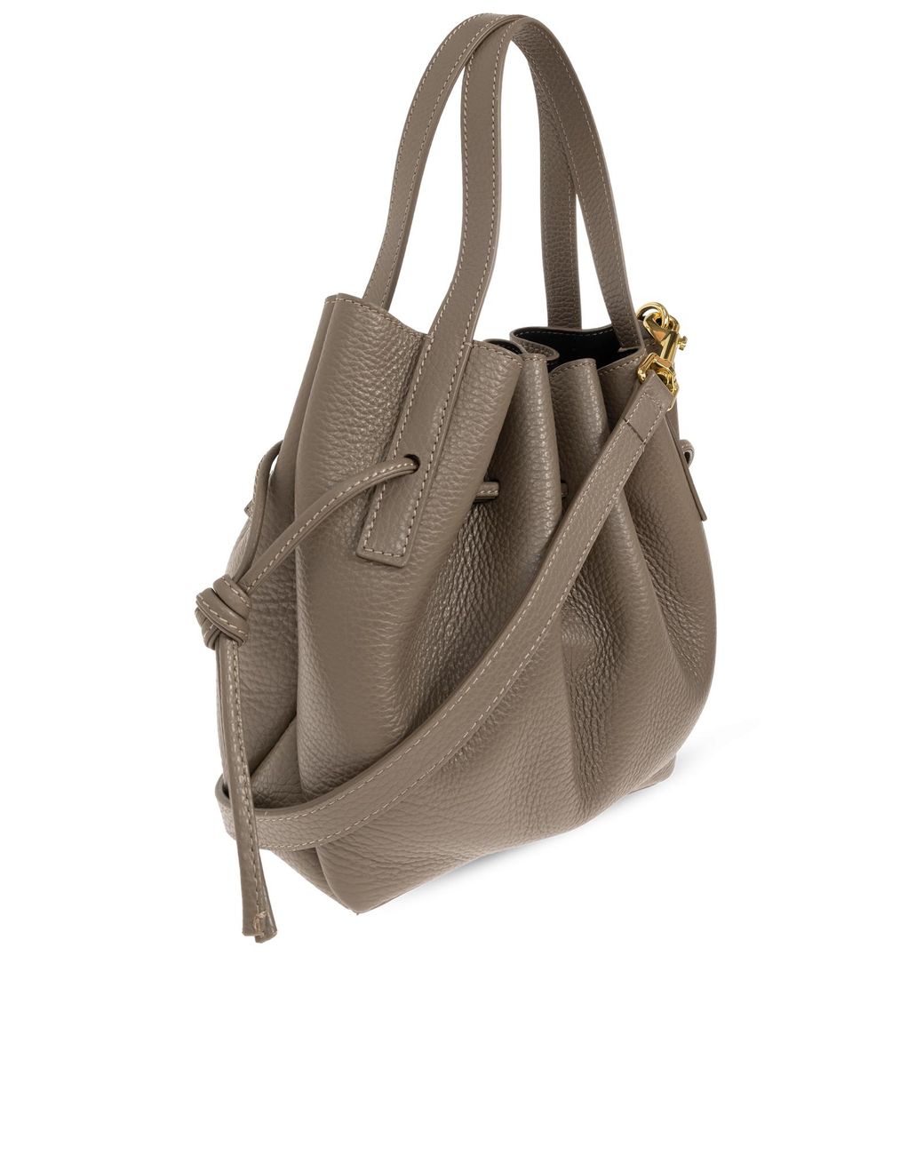 Yuzefi Brown Handbag "Mini Scallop"