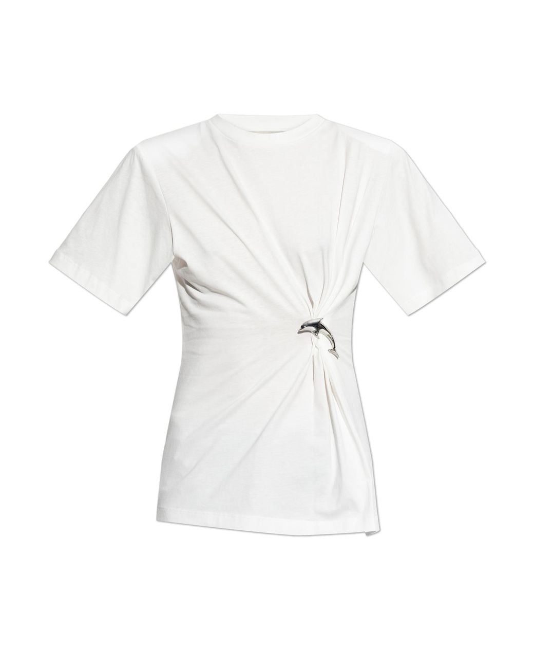 Blumarine White T-Shirt With An Applique