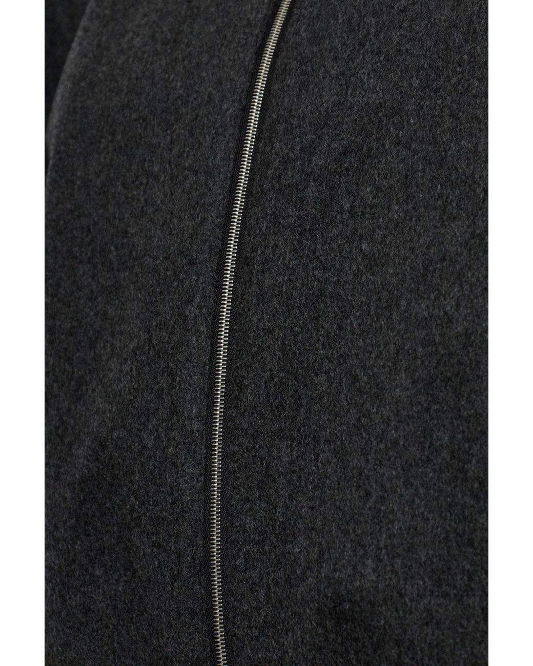 Jil Sander Black Wool Jacket With Stand Collar