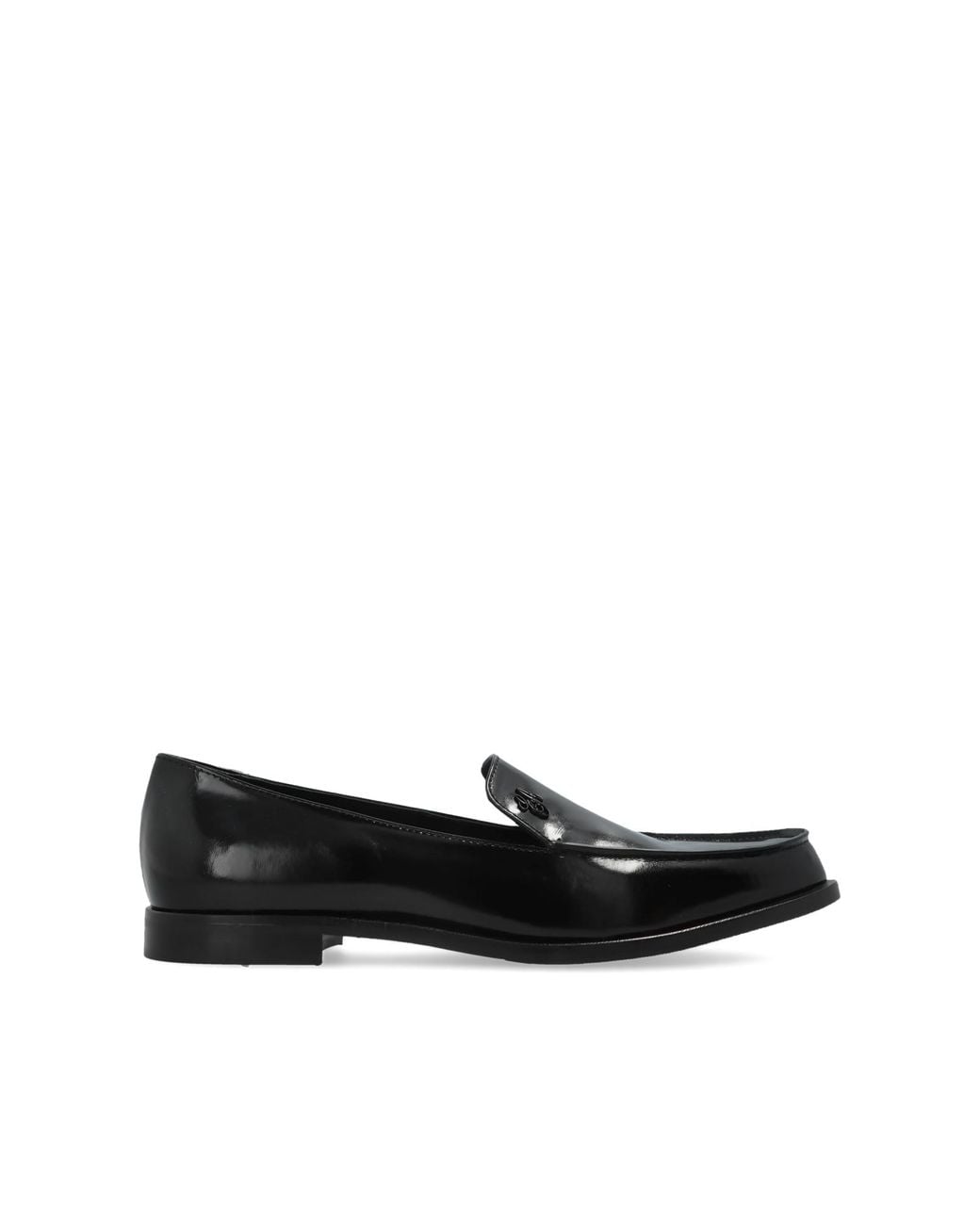 Emporio Armani Black Leather Loafers