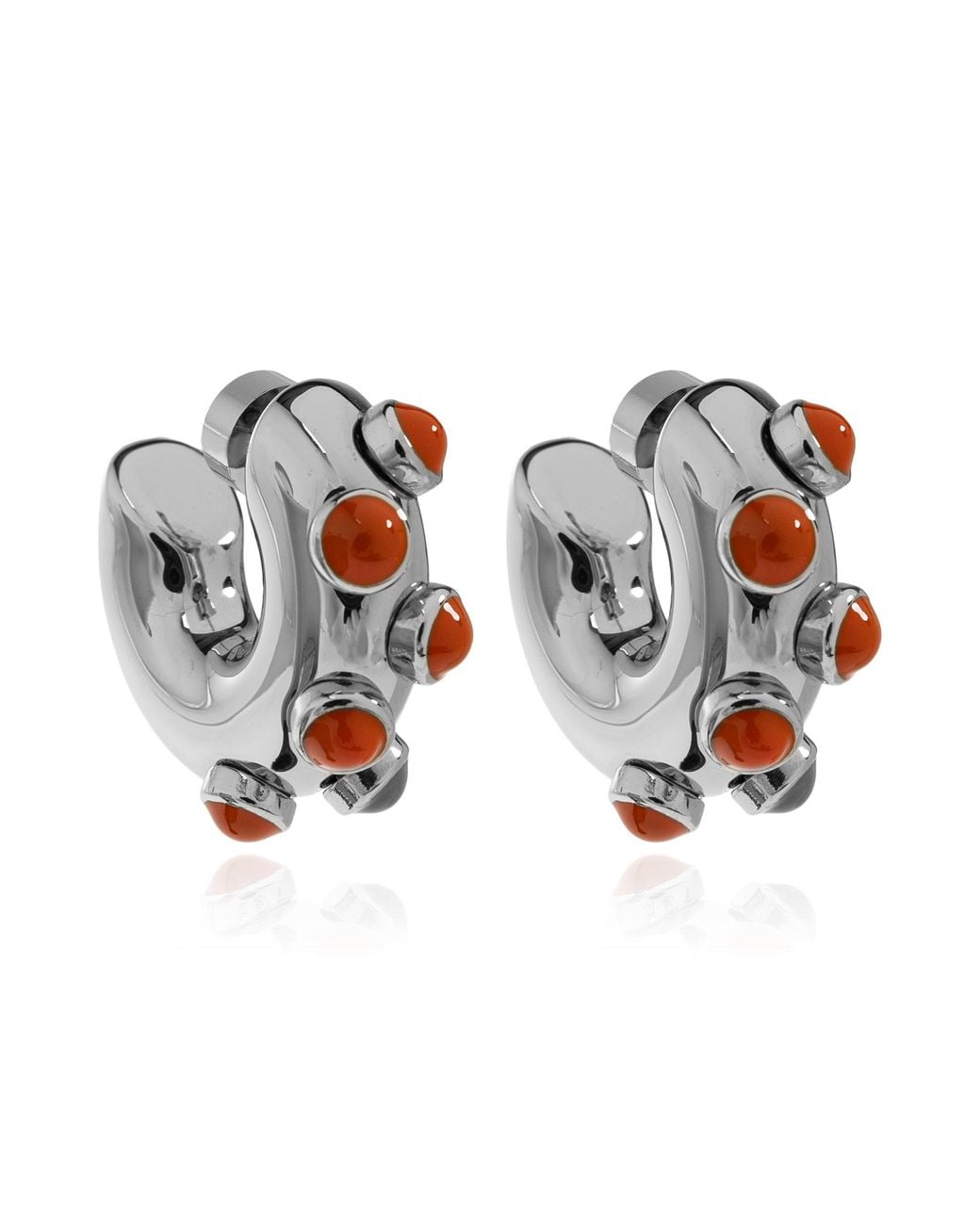 Marni White Hoop Earrings