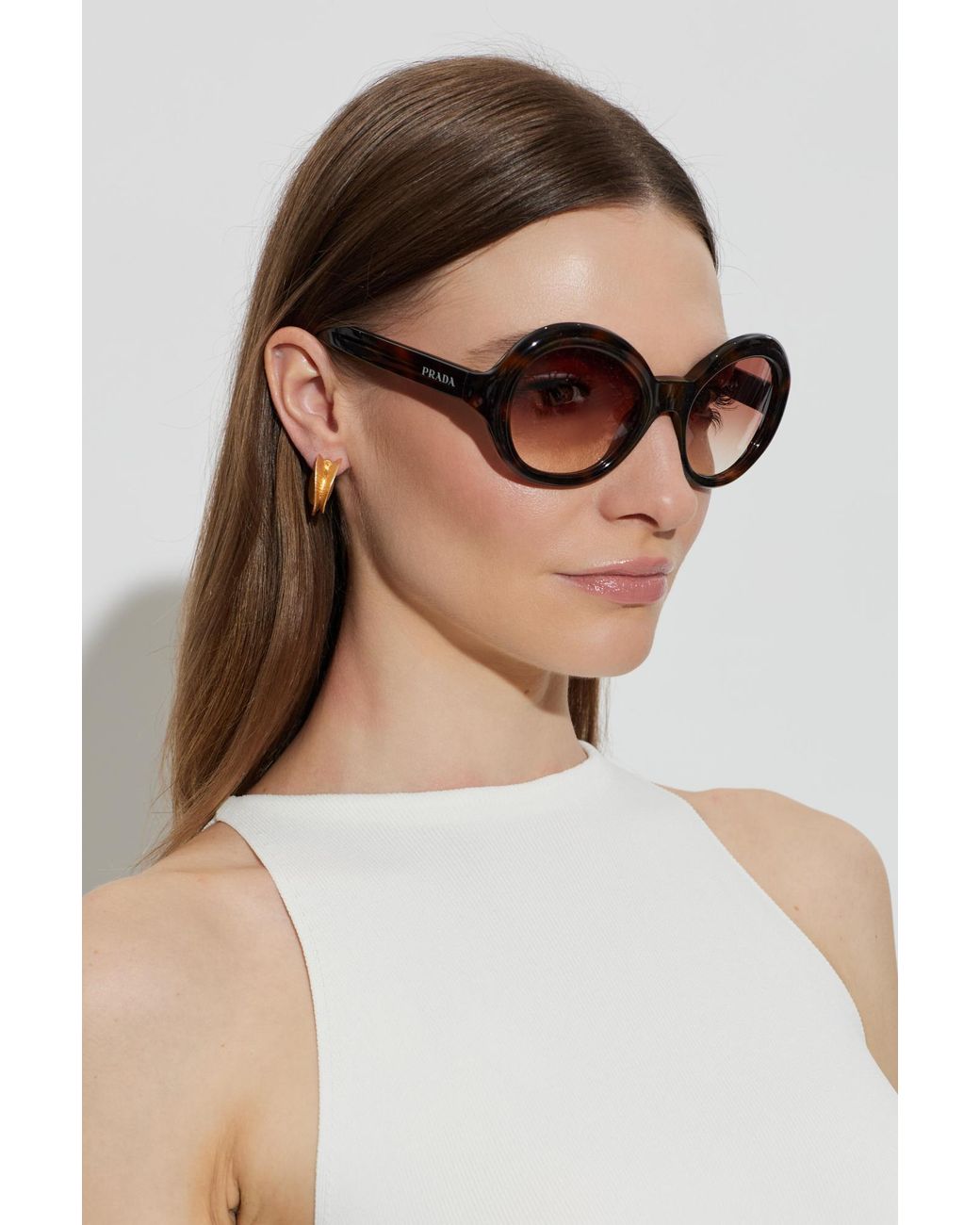 Prada Brown 'D08Su' Sunglasses