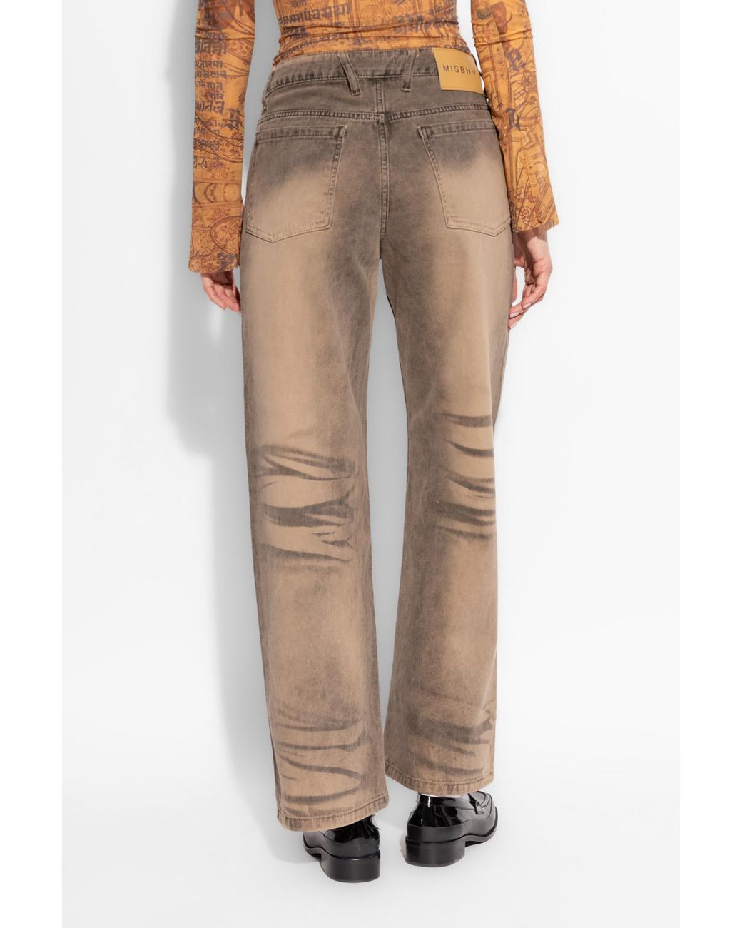 M I S B H V Natural High-Waisted Jeans