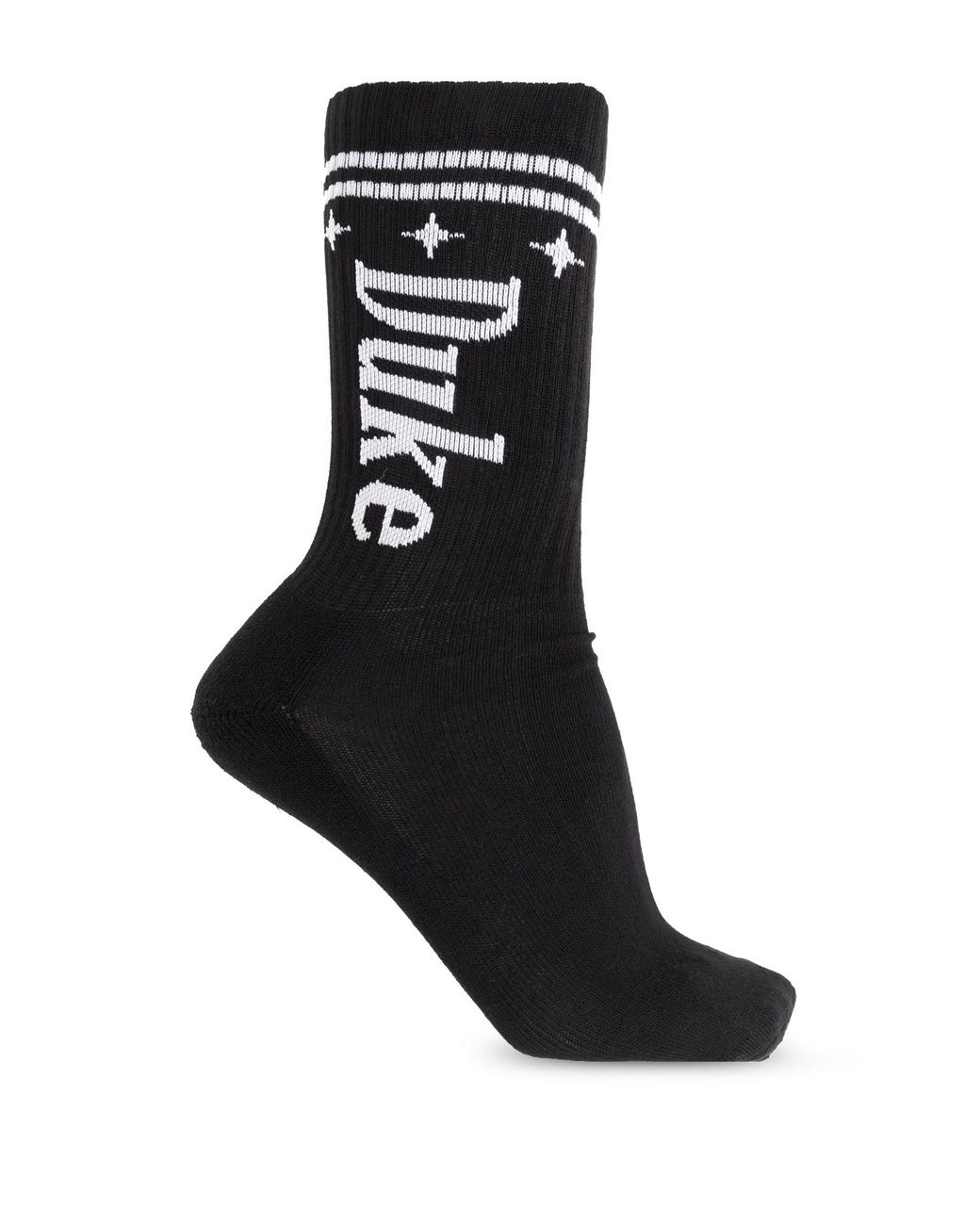 Duke & Dexter Black Socks With Logo for men