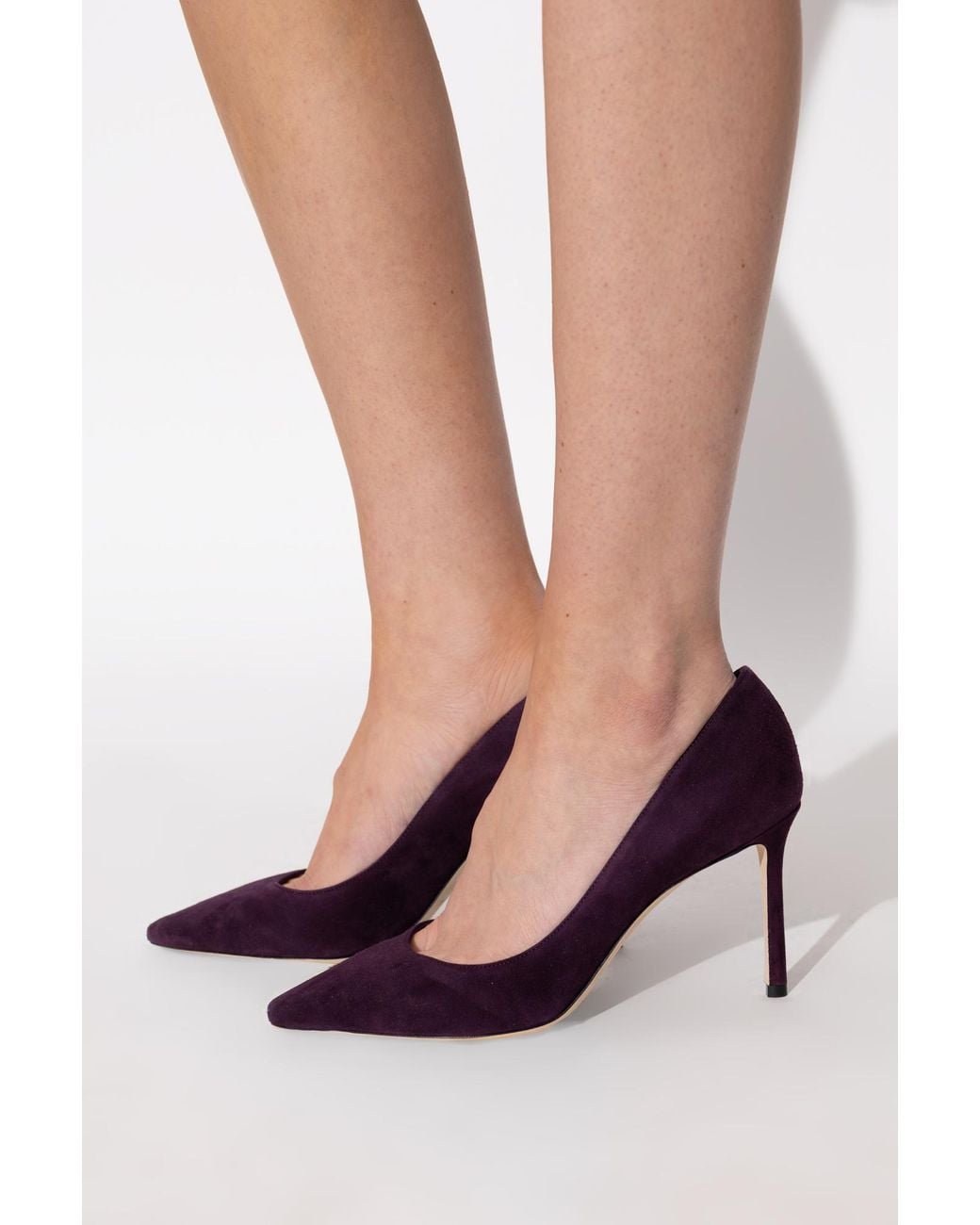 Jimmy Choo Purple 'Romy' Heeled Shoes