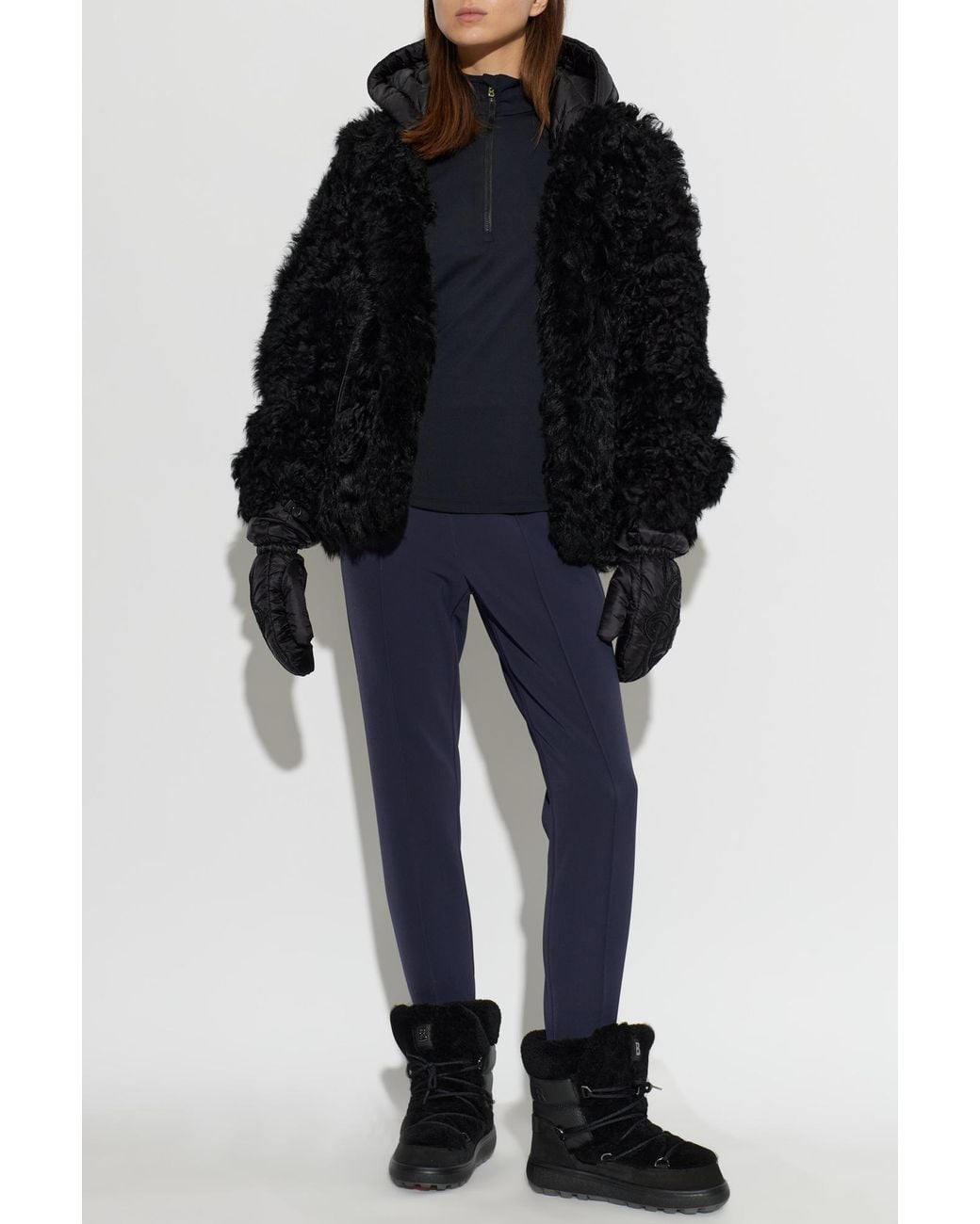 Bogner Black Leather Jacket 'Liz L'