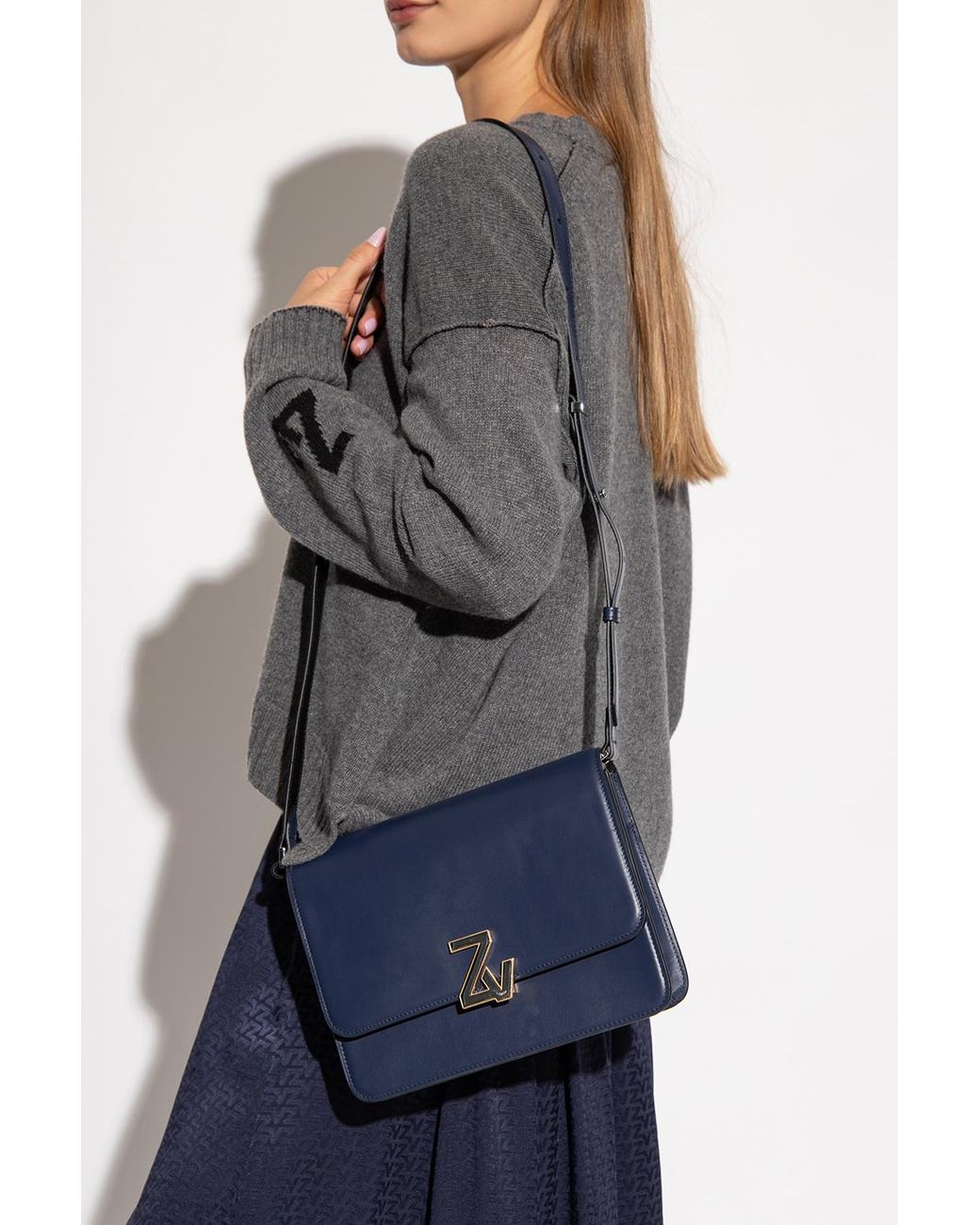 Zadig & Voltaire 'le City' Shoulder Bag in Blue Lyst