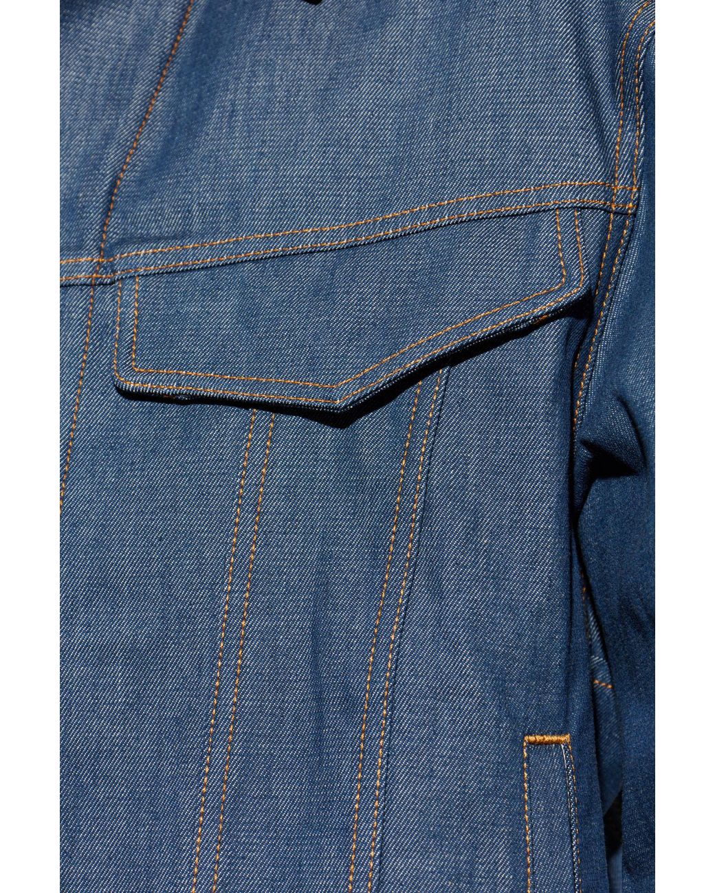 Moschino Blue Denim Jacket for men