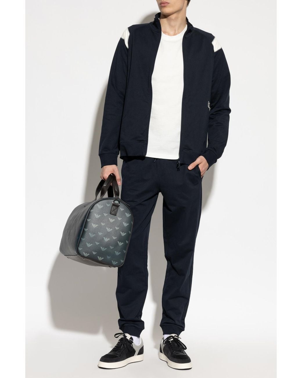 EA7 Blue Tracksuit Set: Sweatshirt And Trousers for men