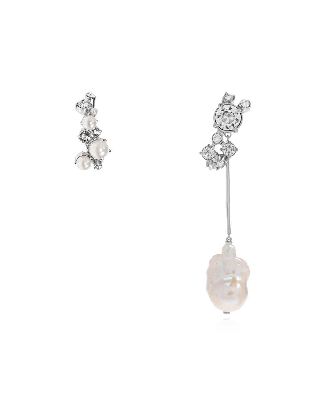 Givenchy Black Asymmetric Earrings