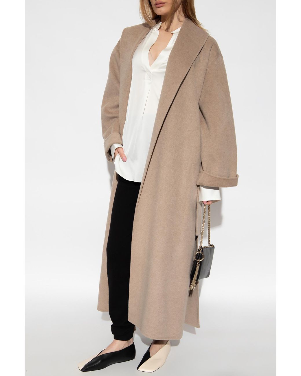 By Malene Birger Natural 'Trullem' Wool Coat