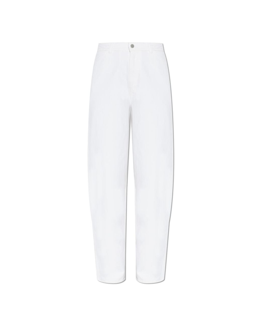 Lemaire White High-Waisted Jeans