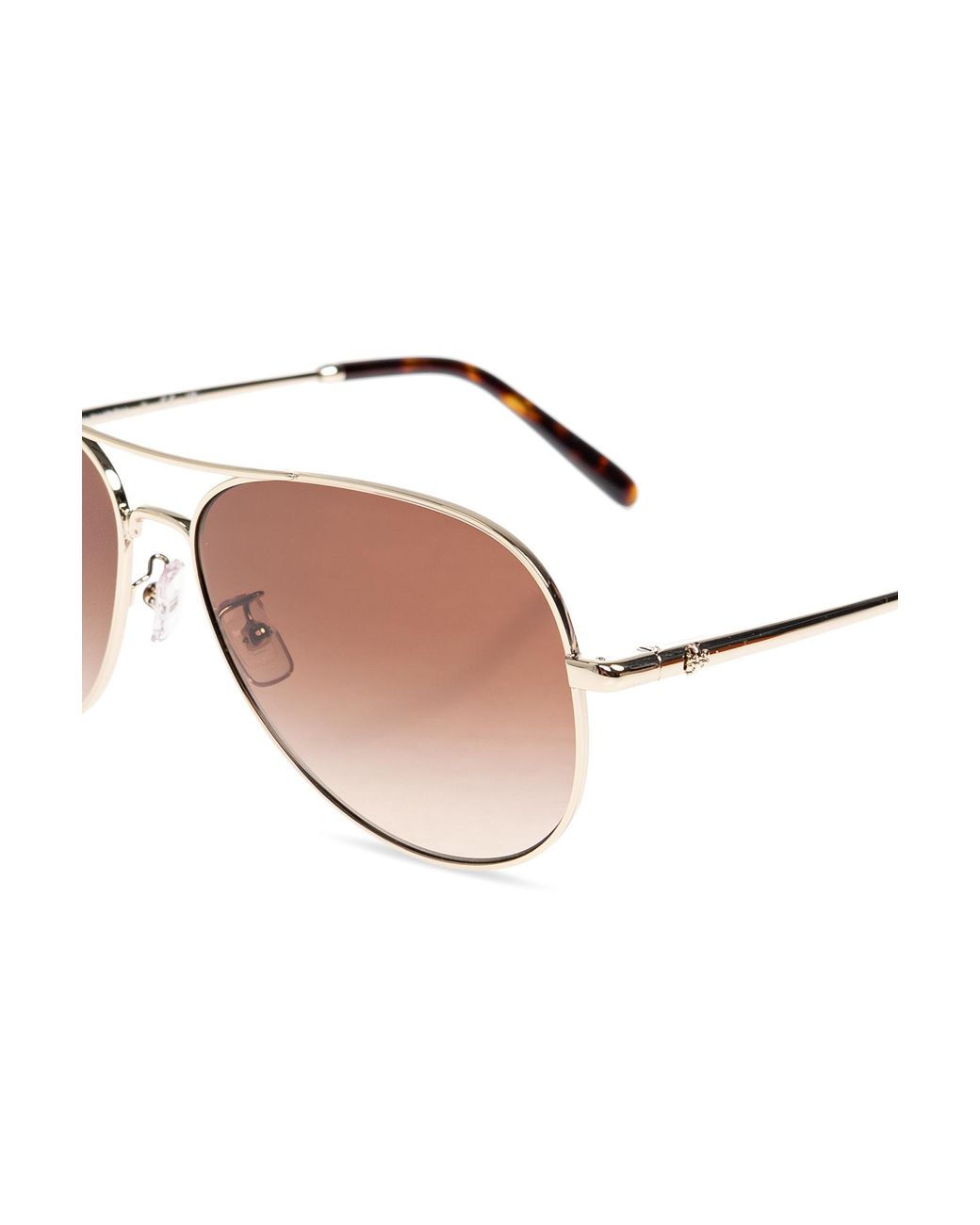 Tory Burch Metallic Sonnenbrille, Damen
