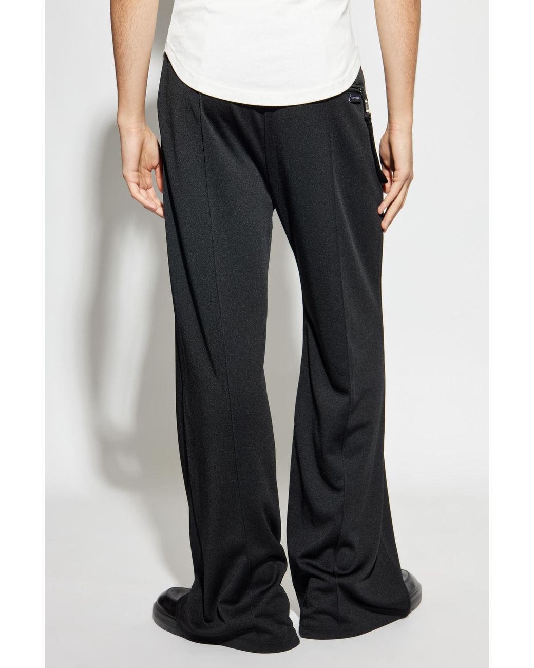 Courreges Black Pants With Logo for men