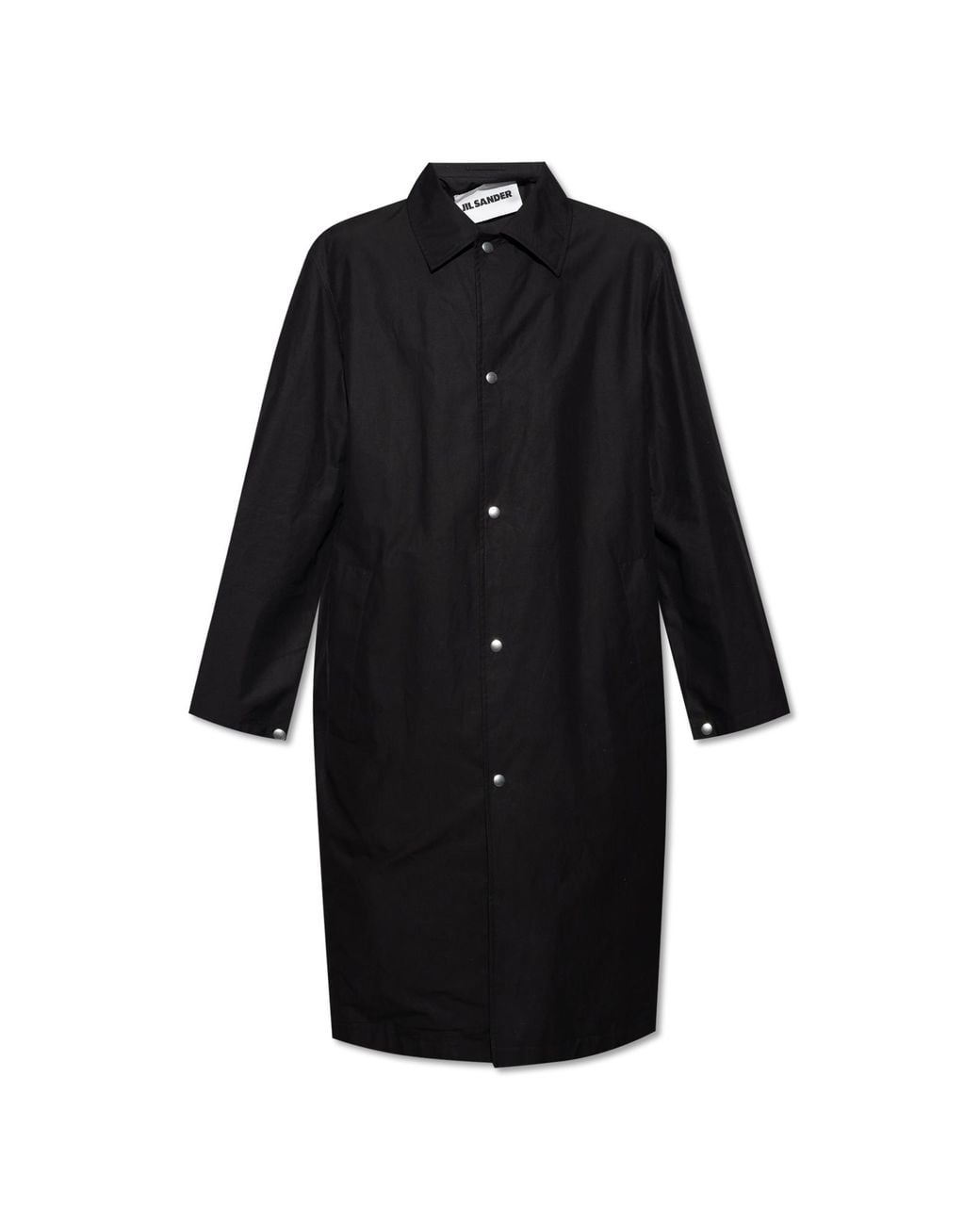 Jil Sander Black Single-Breasted Coats for men