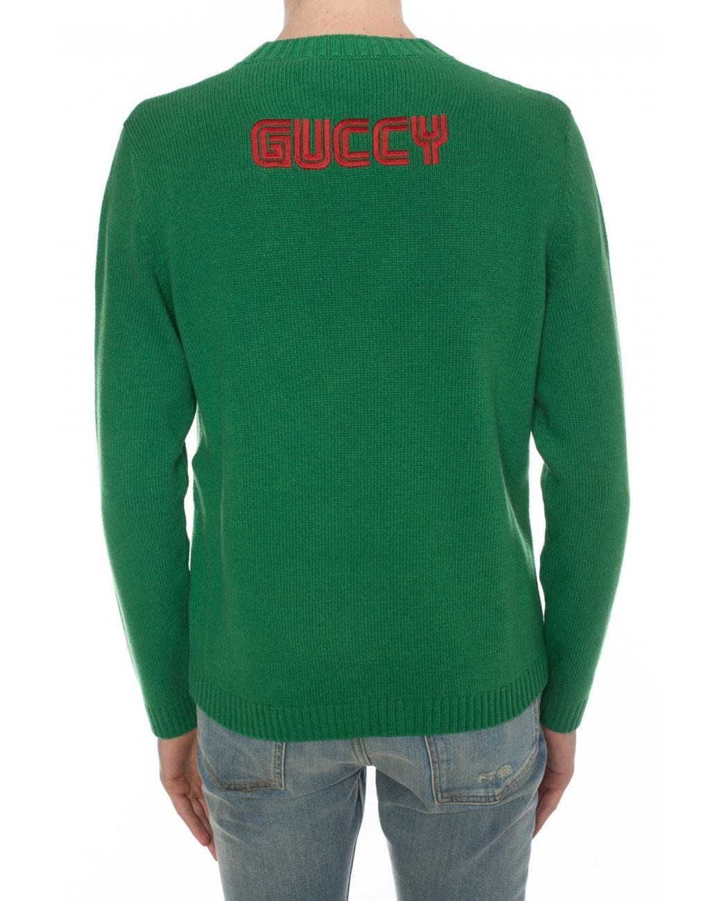 Gucci Bugs Bunny Wool Knit Sweater in Green for Men | Lyst