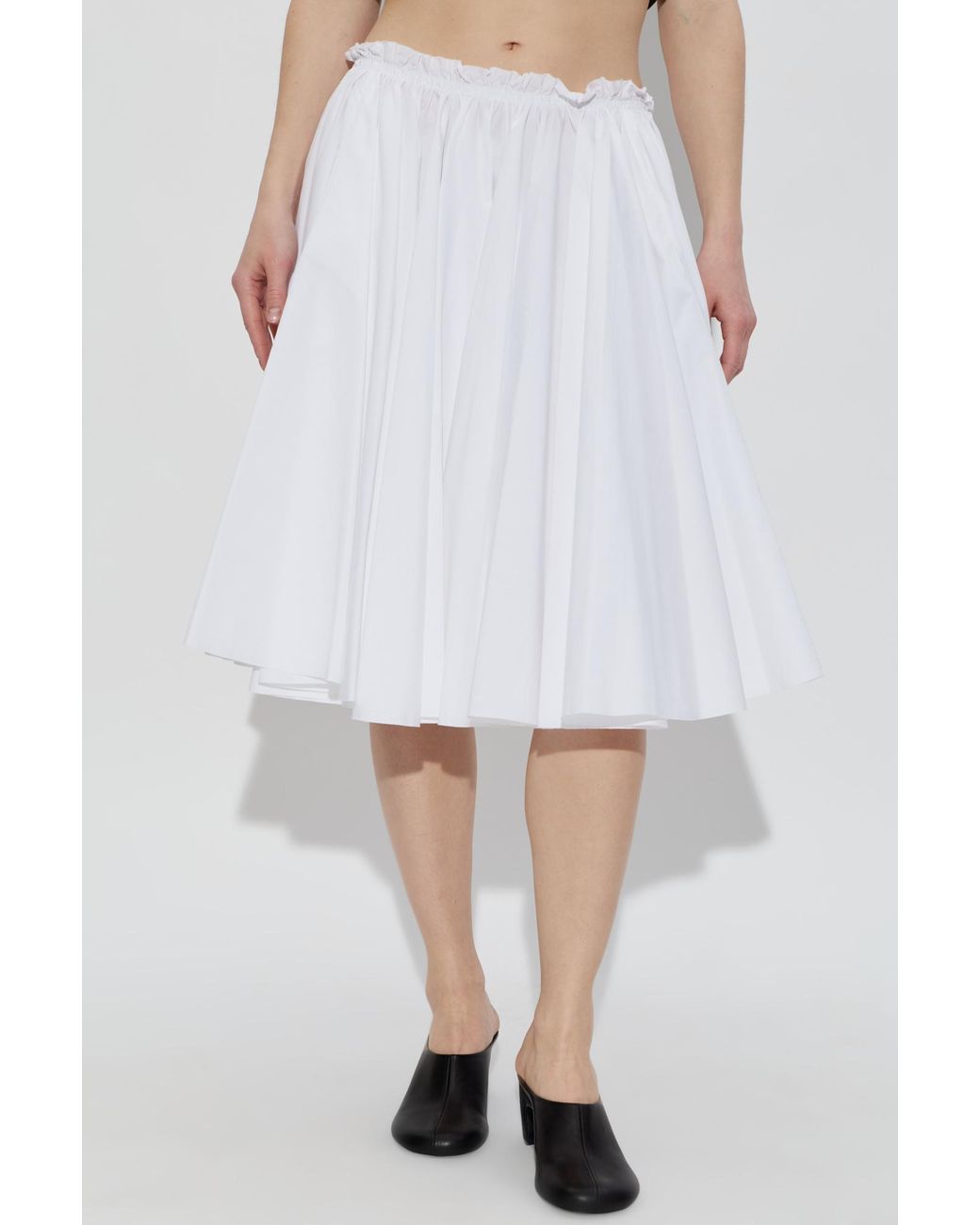 AMI Black Pleated Skirt