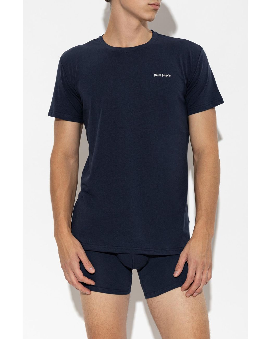 Palm Angels Blue 2-Pack Of T-Shirts for men