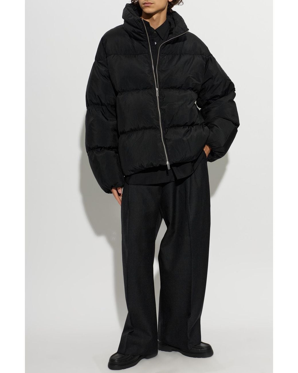 Studio Nicholson Black 'Massey' Down Jacket for men