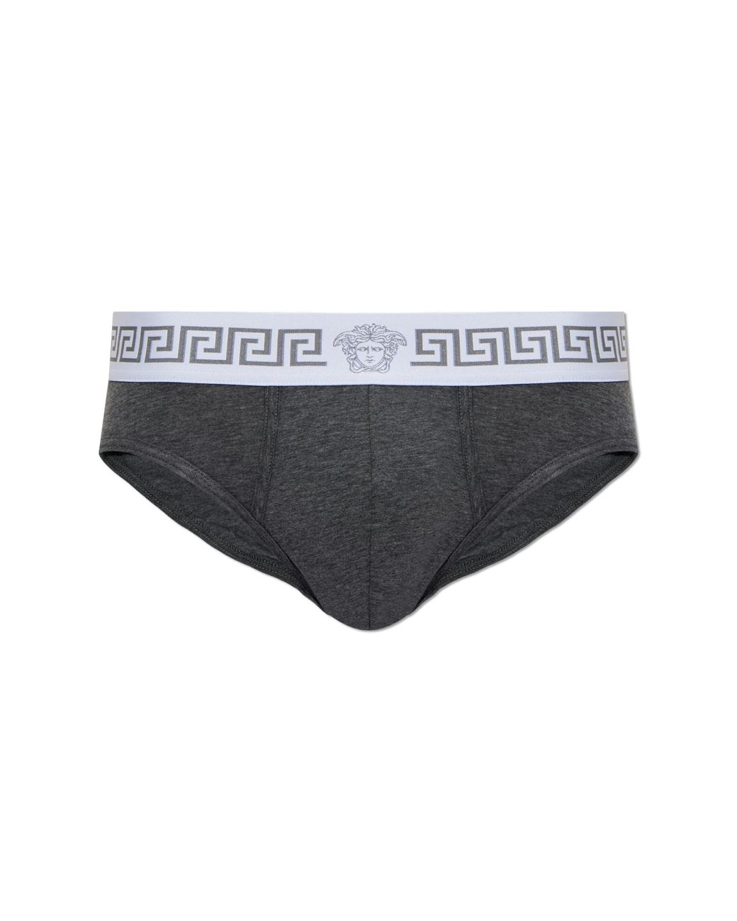 Versace Gray Medusa Head Briefs for men