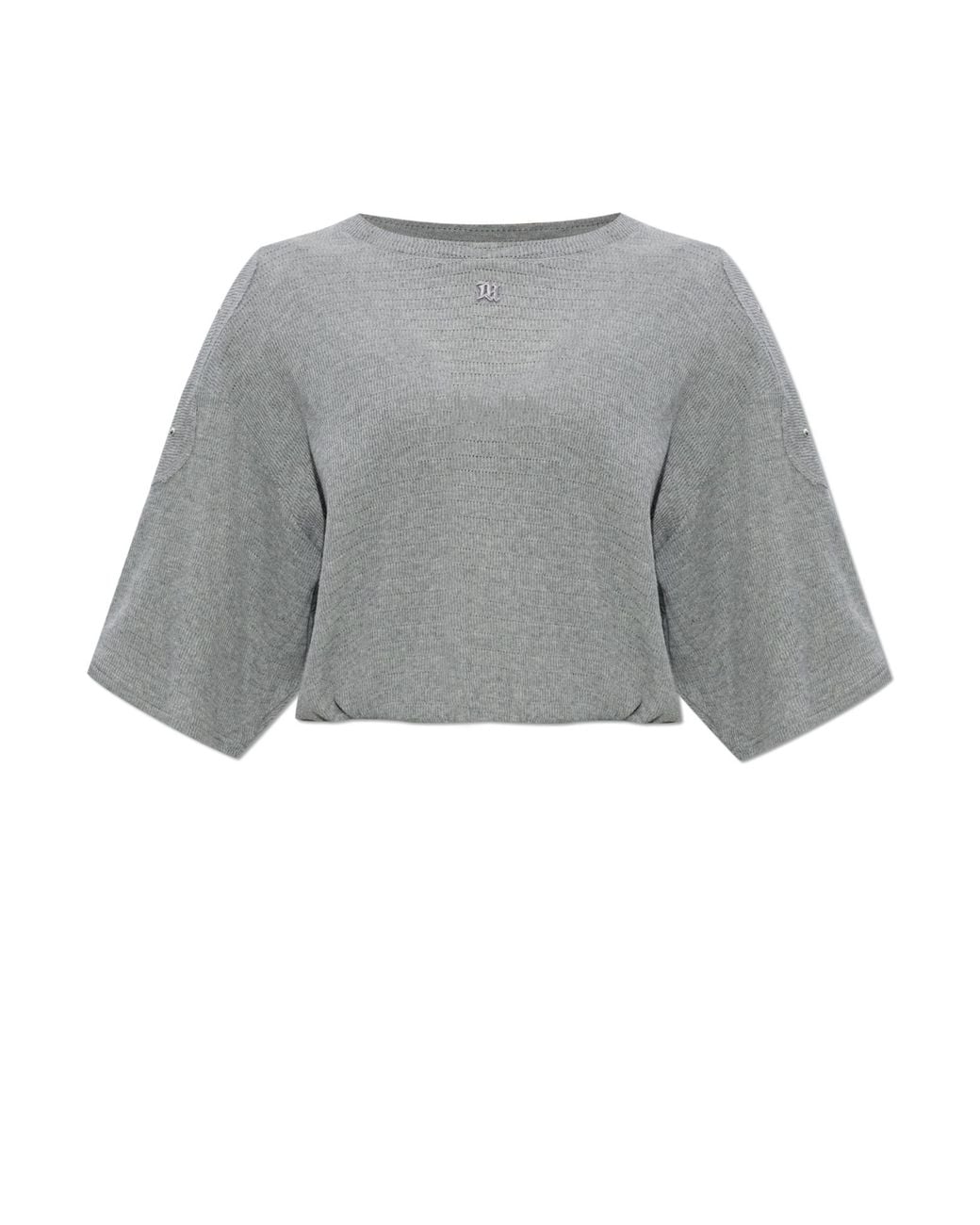 M I S B H V Gray Top With Studs