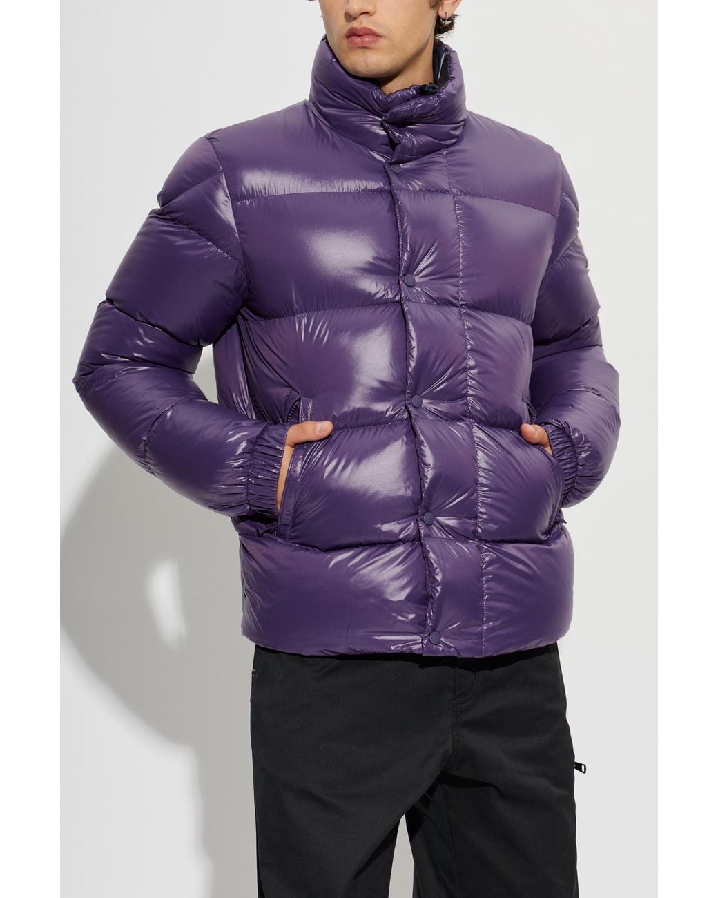 Moncler Purple Puffer Jacket 'Bendola' for men