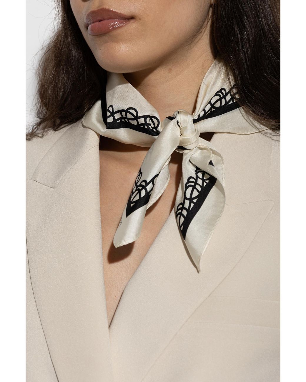 By Malene Birger White Scarf 'Ossa'