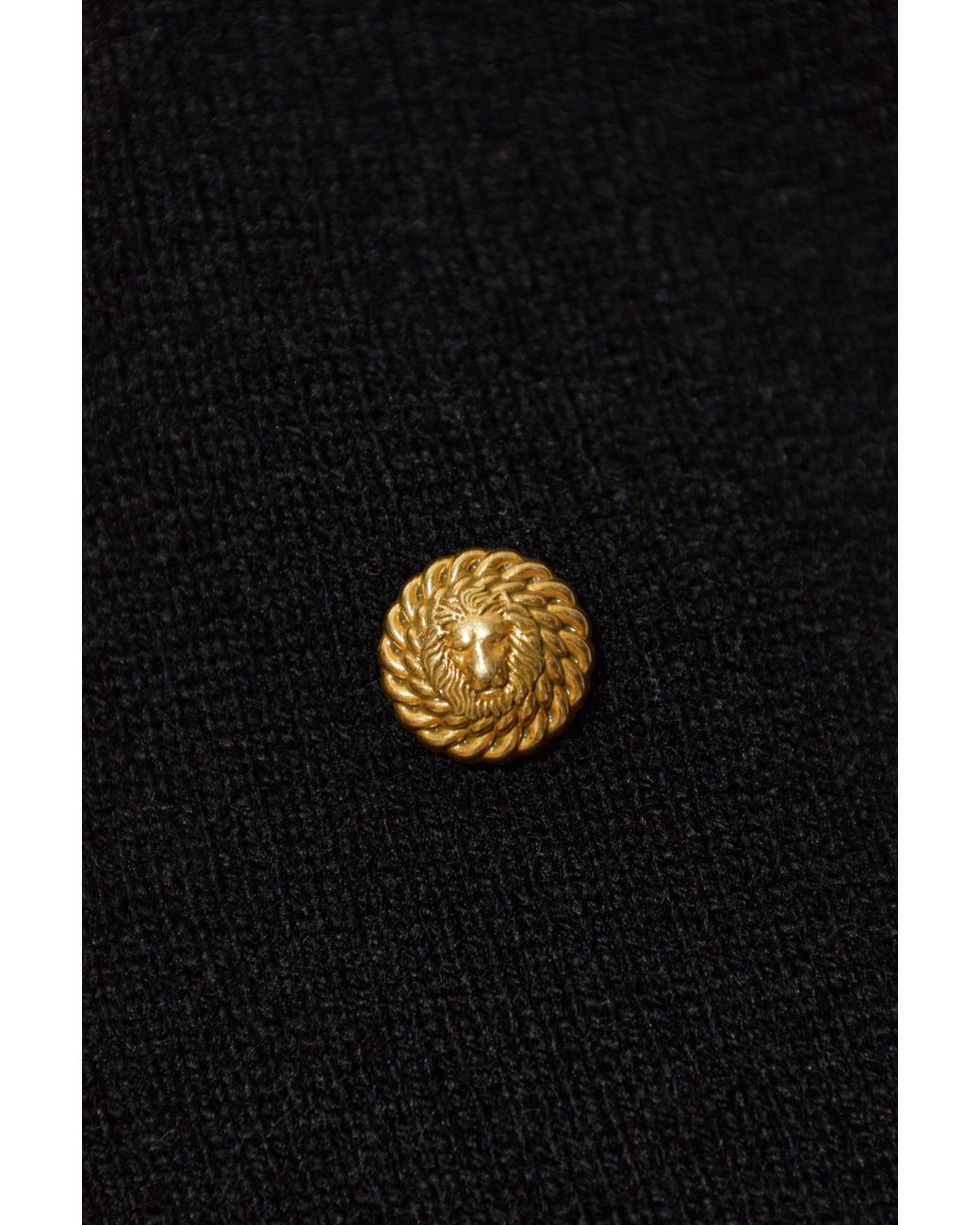 Balmain Black Top With "Logo" Application