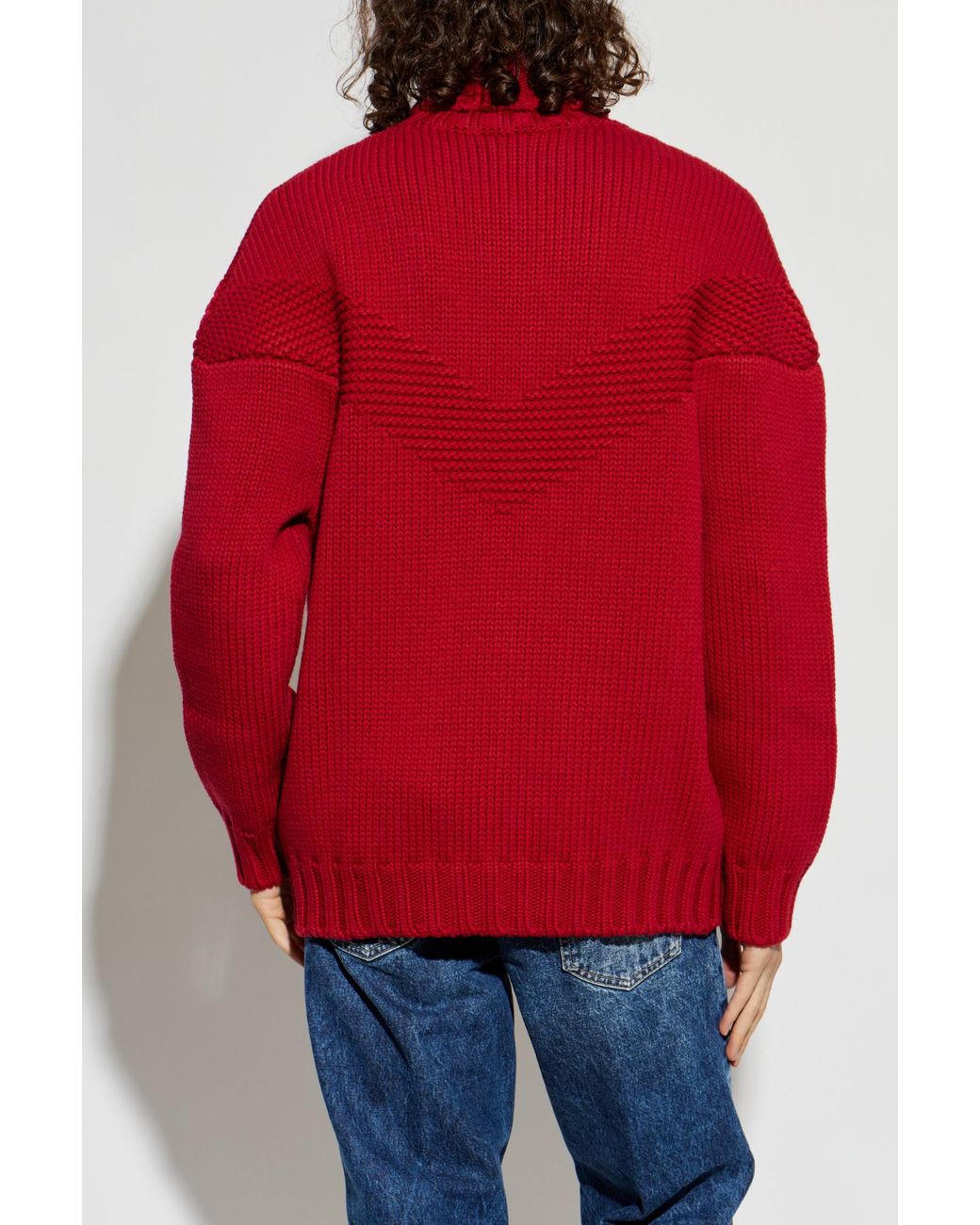 DSquared² Red Wool Turtleneck for men
