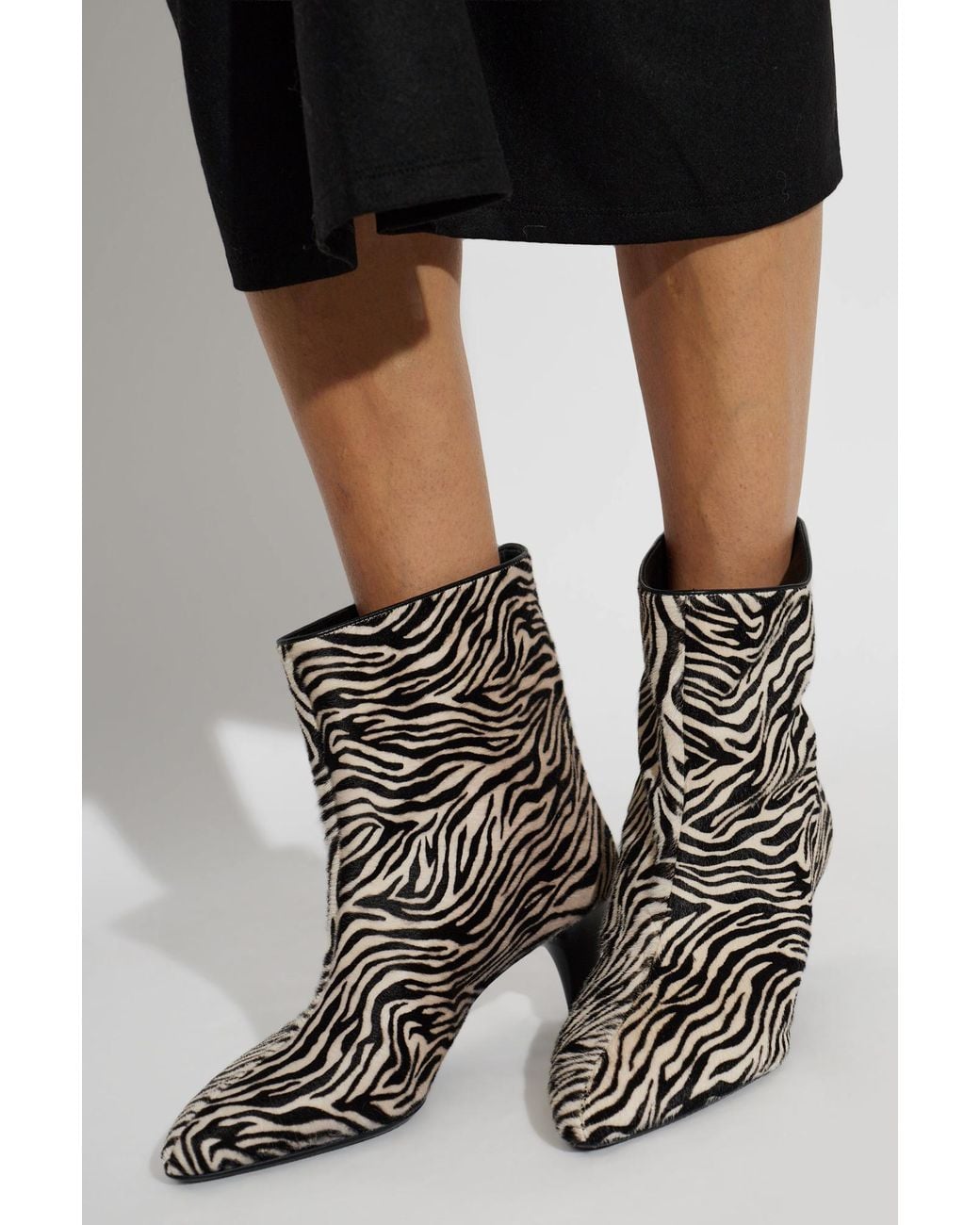 Isabel Marant Black Heeled Ankle Boots "Jiry"
