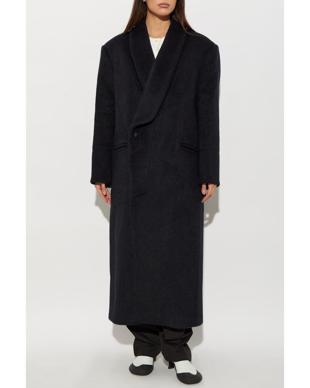 Entire studios Black Wool Coat
