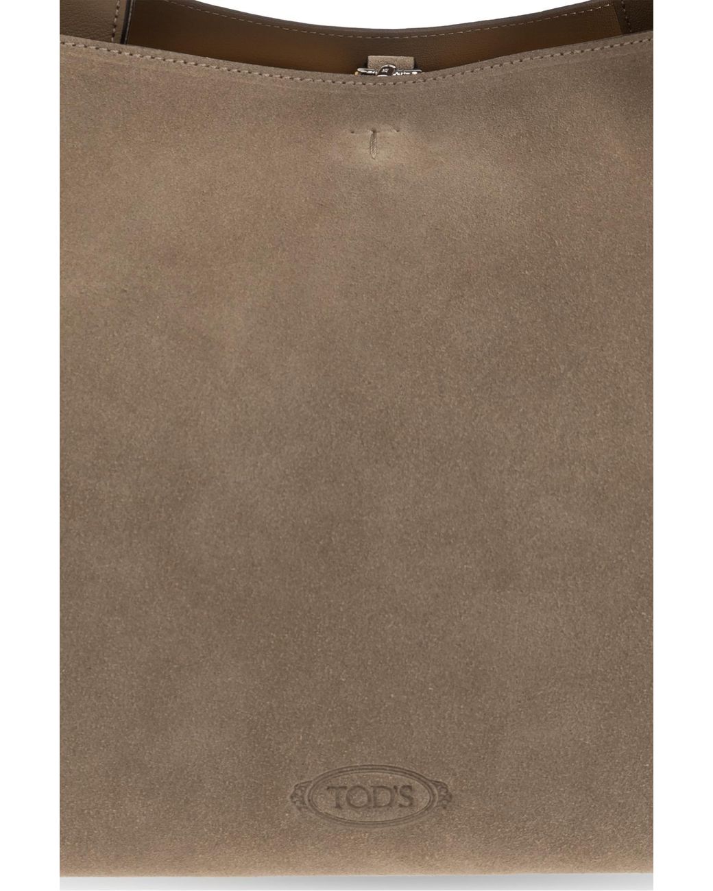 Tod's Brown Suede Bag 'Medium'