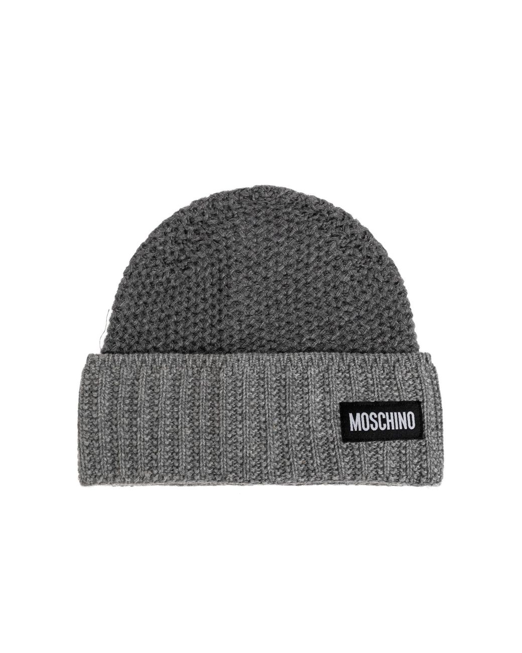 Moschino Blue Cap With Logo Patch