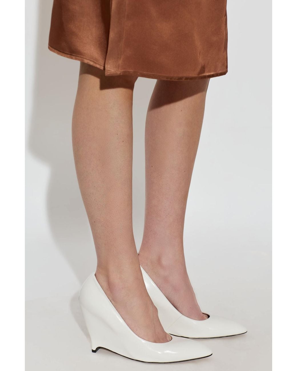 Maison Margiela White Leather Heeled Shoes
