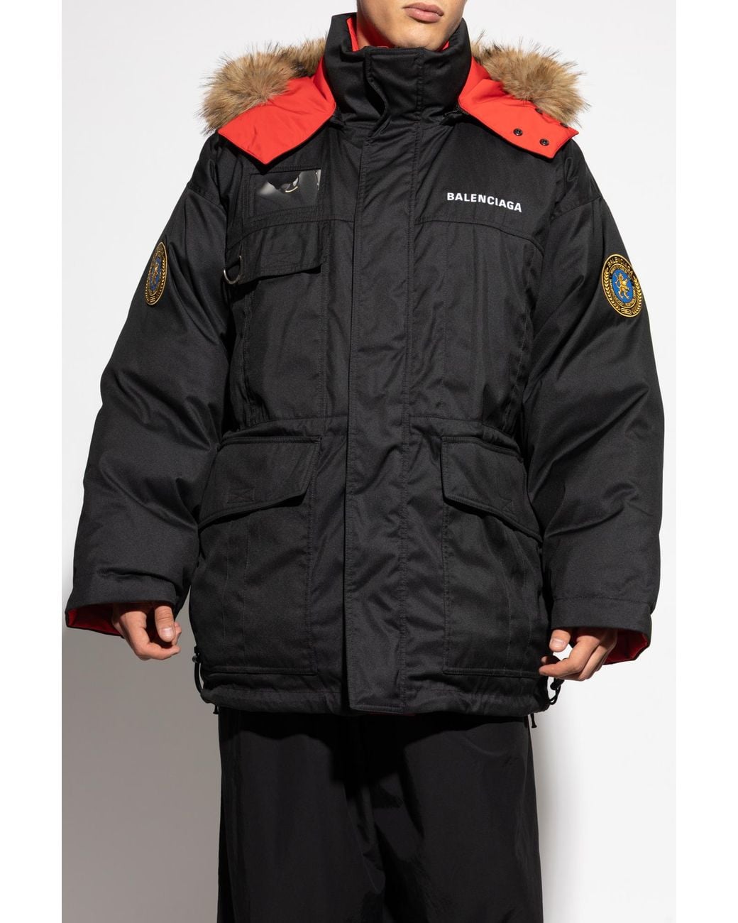 Balenciaga Black Reversible Insulated Jacket for men
