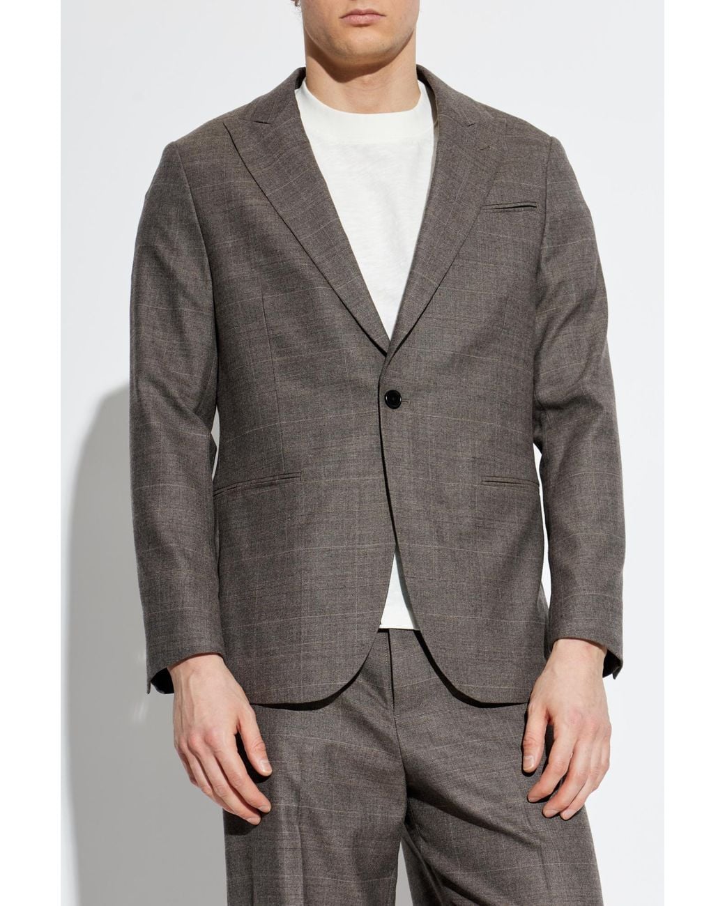 AllSaints Gray "Clover" Blazer for men