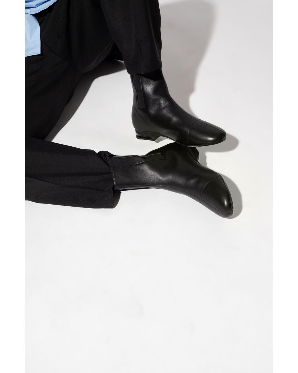 grå agitation Fremmedgøre Raf Simons '2001' Heeled Ankle Boots in Black for Men | Lyst