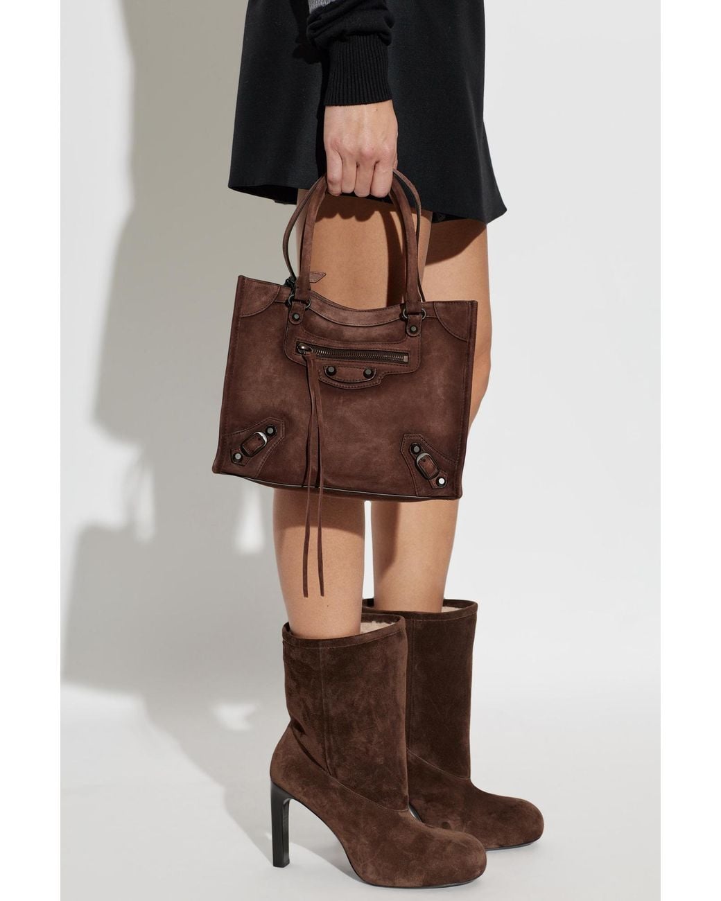 Balenciaga Brown 'Le City Mini' Tote Bag
